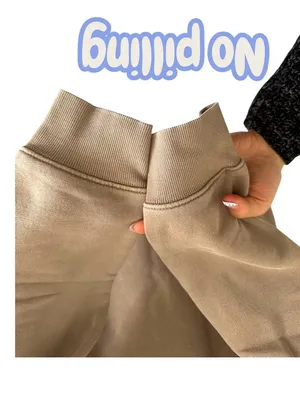 Aritzia Tna Cozy Fleece pullover Perfect Hoodie Clamshell light Brown XS comfy thumbnail 5