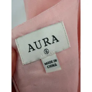 AURA Tulle Bow‎ Midi Dress Womens Small Pink Sweetheart Balletcore Coquette thumbnail 4