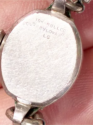 1958 10KT Rolled Gold Plate Bulova Women's Wrist Watch Stretch NEEDS BATTERY thumbnail 3