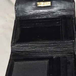 Aigner Wallet, Black, Lizard Embossed Leather thumbnail 5
