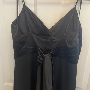 Worthington Black Empire Waist Evening Gown Satin Trim Formal Dress Womens 14 thumbnail 6