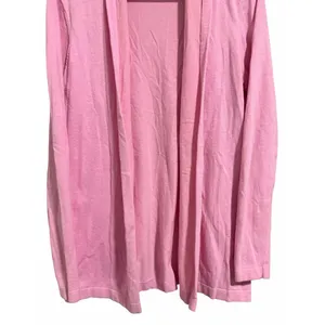 J McLaughlin Cardigan‎ Sweater Open Front Cotton Blend Pink Women's Medium thumbnail 5