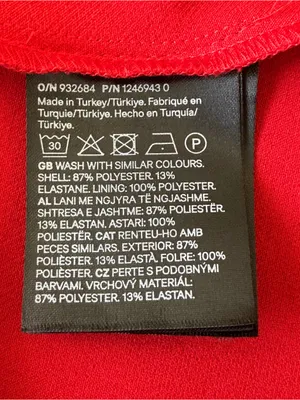 H&M Sleeveless Red Mini A-Line Shift Dress thumbnail 5