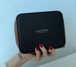 Lanvin Black and Brown Cosmetic Bag thumbnail 1