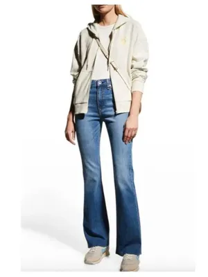 rag & bone Nina High Rise Flare Jeans in Clean Mick Sz 29 thumbnail 1
