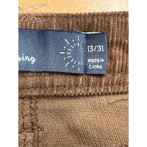 Indigo Rising Corduroy Brown High Rise Pants Flare Bootcut Retro Size 13/31 nwt thumbnail 7