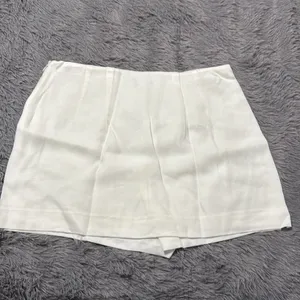 Express Editor Super High Waisted Linen Blend Mini Skort thumbnail 4