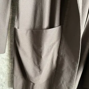 Eileen Fisher Washable‎ Stretch Crepe Jacket Size Small Rye Grayish Brown thumbnail 7