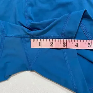 Everlane Perform Blue Biker Shorts XS High Rise Activewear Yoga Shorts thumbnail 7