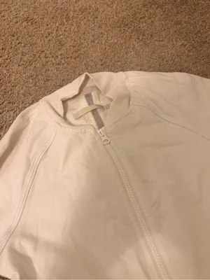 lululemon athletica White Zip-Up Jacket with Breathable Mesh thumbnail 7