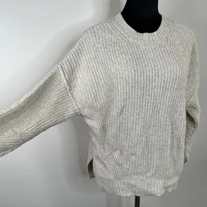 American Eagle Outfitters Knitted Crewneck Side Slit Comfy Cozy Lounge‎ Sweater thumbnail 2