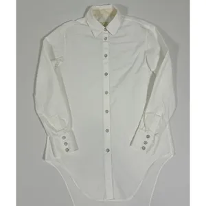 Rag & Bone White Cotton Silk High-Low Button Down Tunic Shirt Small USA thumbnail 8