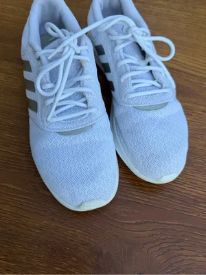 Adidas Cloudfoam Running Shoes Women 7.5 White Athletic Sneakers Comfort thumbnail 5