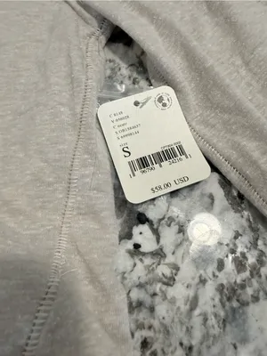NWT Intimately Free People Henley Top Small Oatmeal Long Sleeve Boho thumbnail 4