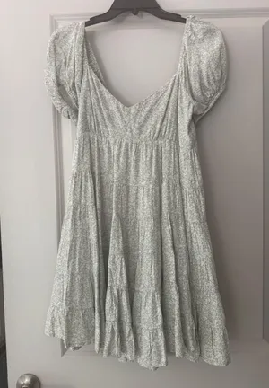 Altard State- Green And White Mini Dress thumbnail 1