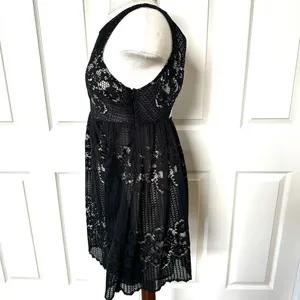Free People black Rocco lace dress thumbnail 5