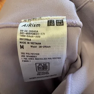 Uniqlo AIRism UV Protection Soft Pocket Leggings Purple Lilac Medium Athleisure thumbnail 8