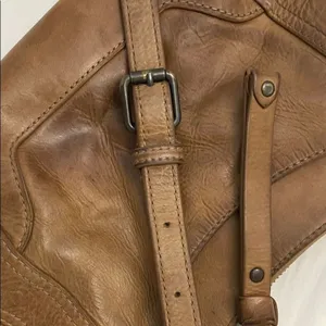 Frye Cognac Brown Melissa Crossbody Leather Shoulder Bag Purse Boho Western thumbnail 13