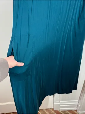 J. Jill Pure Jill cap sleeve deep teal “tourmaline” maxi dress‎ lenzing viscose thumbnail 4