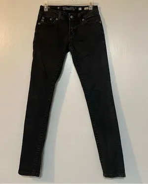 MISS ME Black Skinny Jeans in Size 27 thumbnail 1