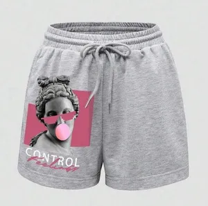 Figure Graphic Drawstring Waist Shorts thumbnail 1