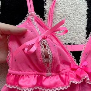 NWT Victoria’s Secret Hot Pink Babydoll S thumbnail 4