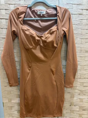 NWOT POPILUSH Thermal Shapewear Long Sleeve Sweetheart Mini Dress Size XS thumbnail 7