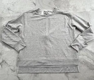 Victoria Secrets Sport VSX Pullover Sweatshirt Long Sleeve Pullover Large L Gray thumbnail 1