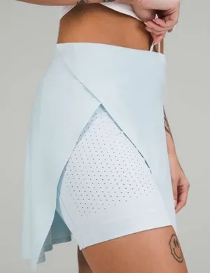 Lululemon Super-High-Rise Side-Slit Tennis Skirt Powder Blue W8AFKS Size 12 thumbnail 1