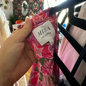 Misa Acia Ana Capri Floral Long Sleeve Top Pink Size Large thumbnail 4
