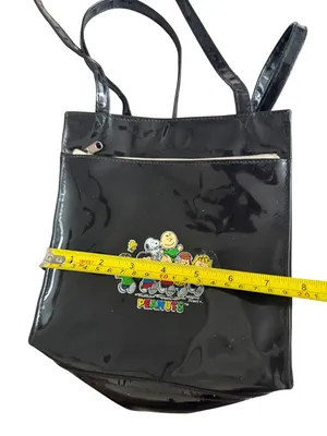 PEANUTS Vintage 70s/80s Charles Schultz Black Shoulder Bag thumbnail 2