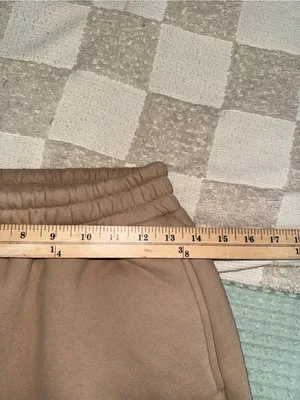 New COMFRT Cozy Fleece Sweatpants - Taupe/ Sand XS thumbnail 4