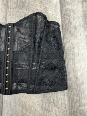 Victoria's Secret Black Lace Bustier Bra Top thumbnail 2