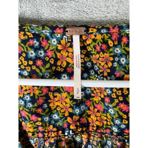 Free People Floral‎ Peplum Blouse Women's Small Puff Sleeve Button Front Boho thumbnail 5