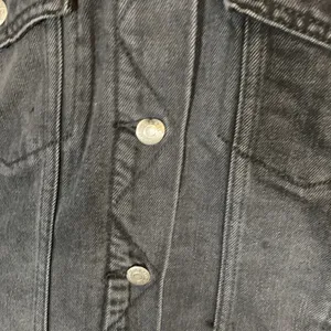 Old Navy Black Chore Jacket Oversized Boyfriend Sherpa Lined Ladies Sz Large Denim Barn thumbnail 4
