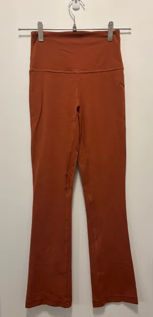 Lululemon Burnt Orange Mini Flare Leggings thumbnail 1