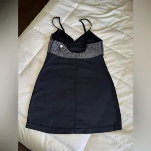 lululemon athletica Black & Heather Gray Tank Top Dress thumbnail 2