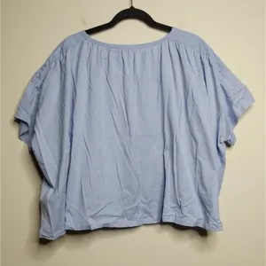 Zara Boxy Mixed Media Top - Size M - EUC thumbnail 3