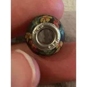 A237 1 charm for bracelet 925 sterling silver cute Gray thumbnail 3