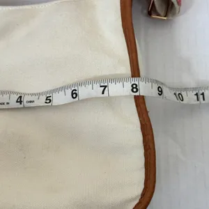 AhDorned Cream Canvas Crossbody Bag Embroidered Strap Boho thumbnail 5