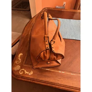 C & C California Leather Bag Satchel Crossbody Tote Womens Bag British Tan thumbnail 10