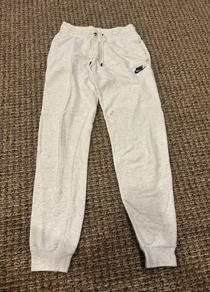 White Nike Joggers Sweatpants thumbnail 1