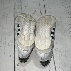 Adidas white and black high top sneakers thumbnail 5