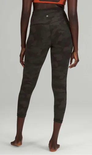 Lululemon Align High-Rise Pant 25" Heritage 365 Camo Dark Olive Multi thumbnail 1
