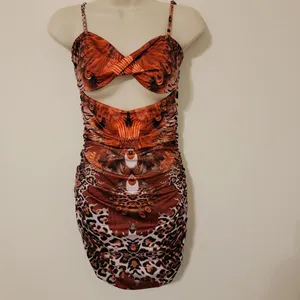 Red Vera Dress Tiger Mist thumbnail 2