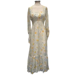 Vintage Gunne Sax 1970s Floral Prairie Maxi Dress Size Small thumbnail 2
