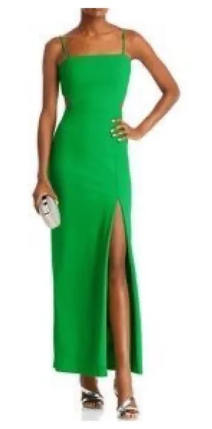 AQUA Cutout Crepe Gown‎ Size 0 thumbnail 1