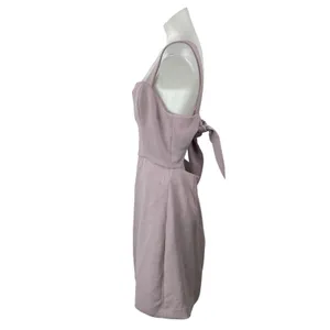 Aritzia Wilfred Lilac Purple Sleeveless Square Neck Fit & Flare Mini Dress 10 thumbnail 2