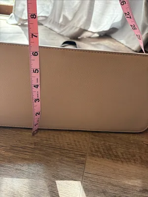 Anne Klein Cream Tote with Black Handles and Gold Hardware thumbnail 11