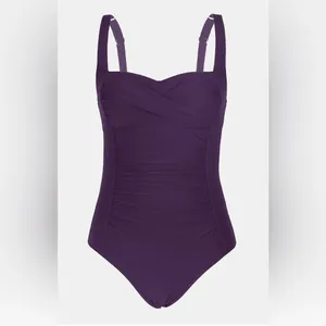 #S36 - Cupshe Elegant Purple One-Piece Swimsuit - Large thumbnail 5